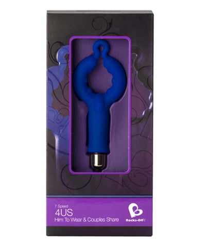 Mens 4us Cock Ring 7 Speed Waterproof by Rocks Off - Cock Rings