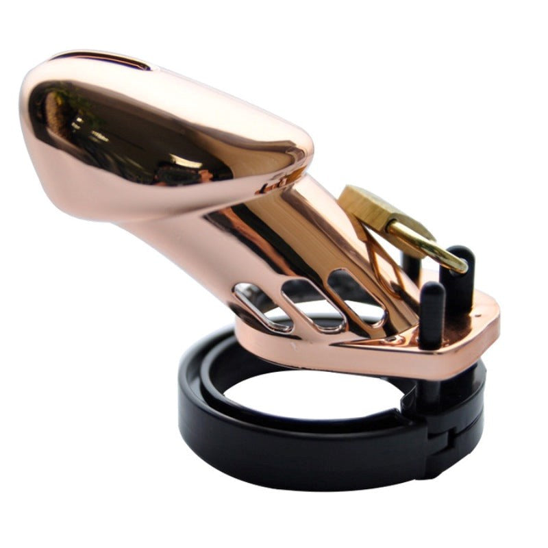 Rose Gold Male Chastity Cage - - Male Chastity