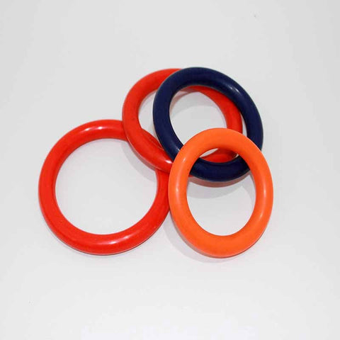 Rubber Cock Ball Ring 65mm Diameter Thin Band - Cock Rings
