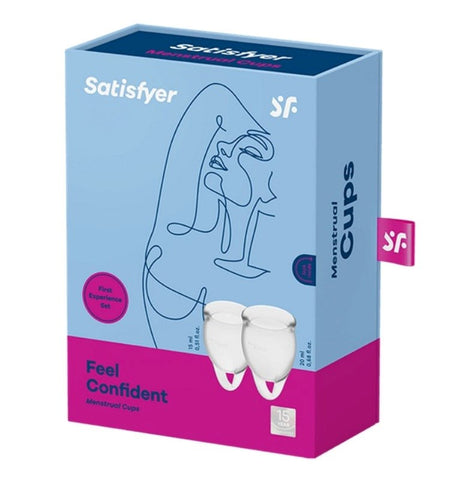 Feel Confident Silicone Menstrual Cups Set of 2 Condom - Condoms