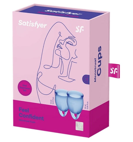 Feel Confident Silicone Menstrual Cups Set of 2 Condom - Condoms
