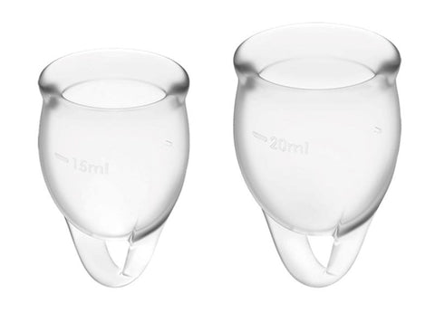 Feel Confident Silicone Menstrual Cups Set of 2 Condom - Condoms