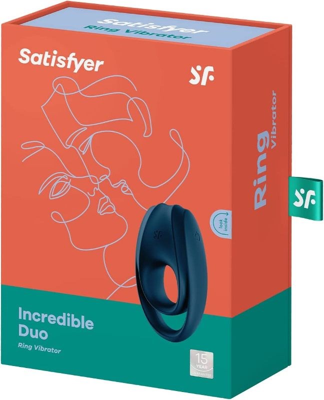 Satisfyer Incredible Duo Ring Deep Blue - - Vibrating Cock Rings