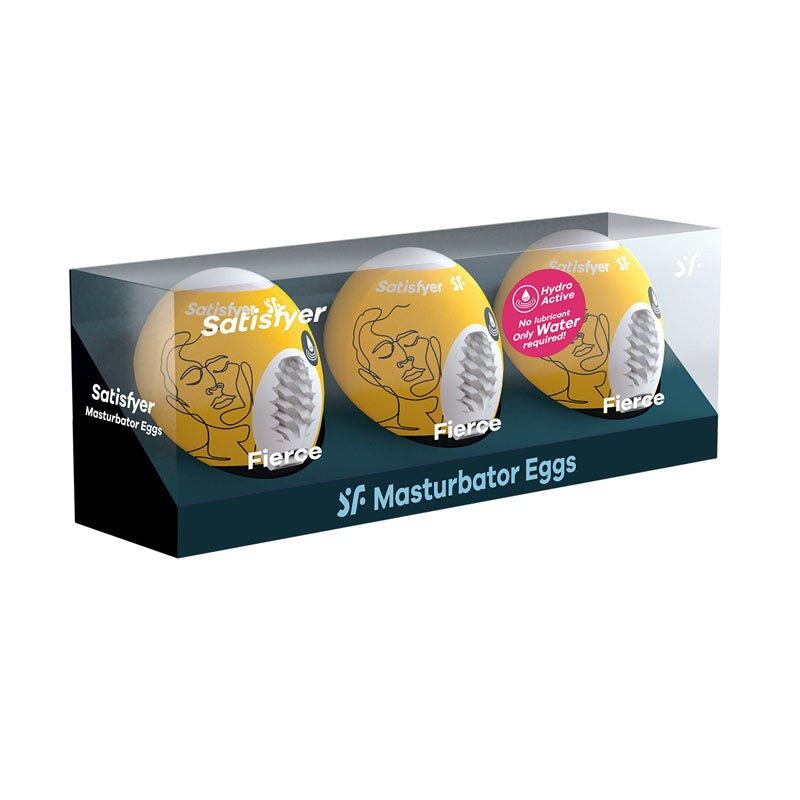 Satisfyer Masturbator Eggs - Fierce 3 Pack - - Masturbators and Strokers