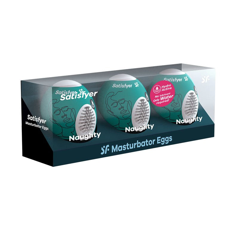 Satisfyer Masturbator Eggs - Naughty 3 Pack - - Masturbators and Strokers