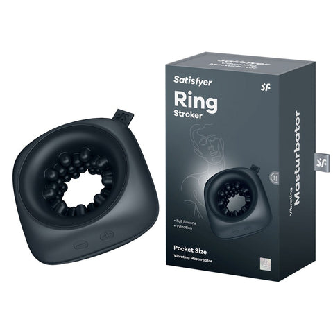 Ring Stroker USB Rechargeable Vibrating Masturbator - Masturbators and Strokers