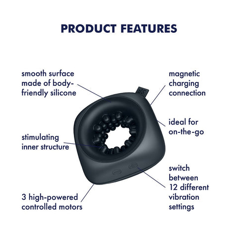 Ring Stroker USB Rechargeable Vibrating Masturbator - Masturbators and Strokers