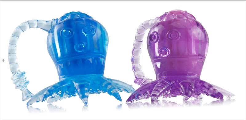 ScreamingO Octopus With Tingle Tentacles - Purple - Cock Rings