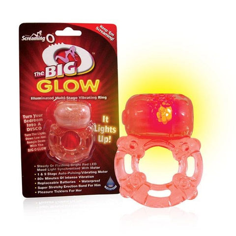 The Big O Glow Vibrating Cock Ring by Screaming O - Cock Rings