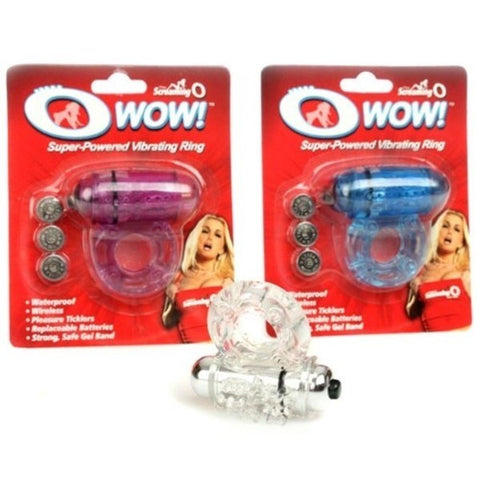 The O Wow Vibrating Bullet Cock Ring by Screaming O - Cock Rings