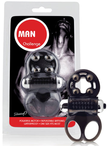 OMan Challenge Vibrating Cock Ring by Screaming O - Vibrating Cock Rings