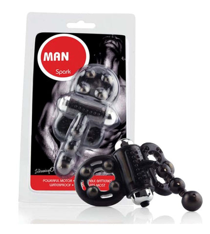 OMan Spark Vibrating Cock Ring by Screaming O - Cock Rings