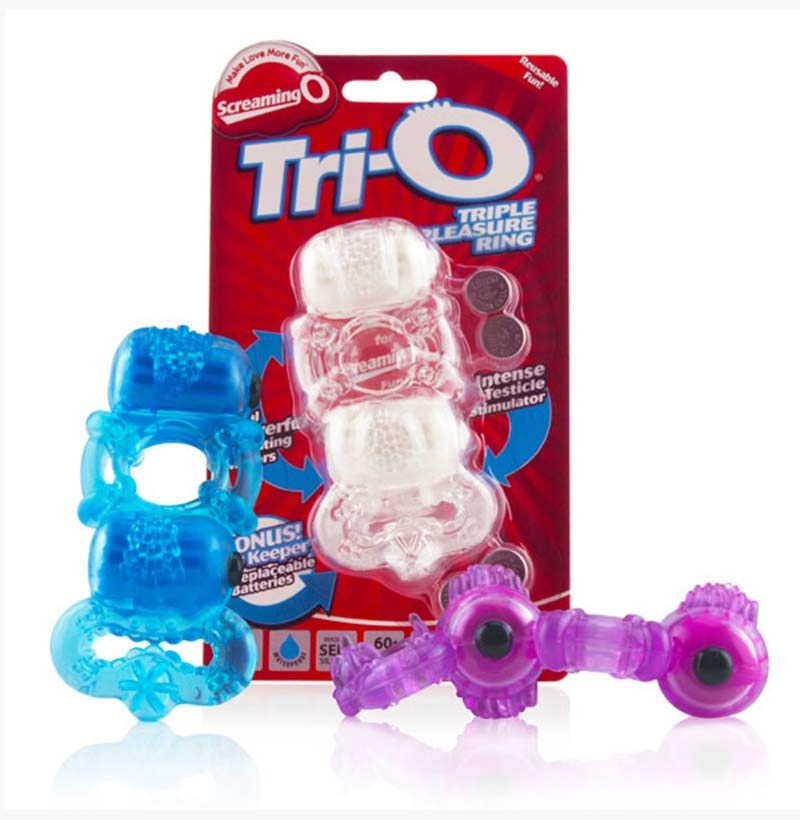 ScreamingO Tri-O Triple Pleasure Ring - - Cock Rings