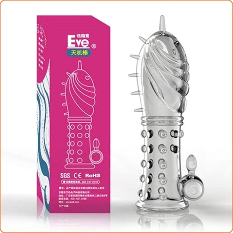 Vibrating Crystal Penis Sleeve by BDStyle - Pumps, Extenders and Sleeves