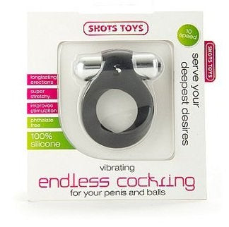 Vibrating Endless Cock Ring by Shots Toys - Vibrating Cock Rings