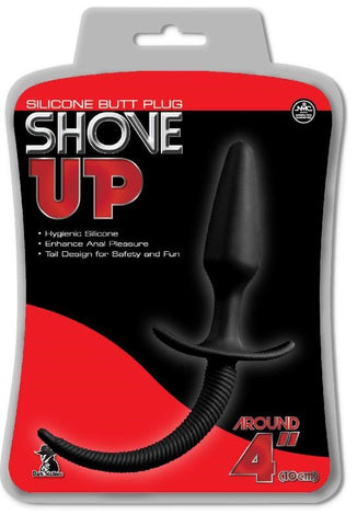 Shove Up 4 Inch Silicone Butt Plug with Tail - Butt Plugs