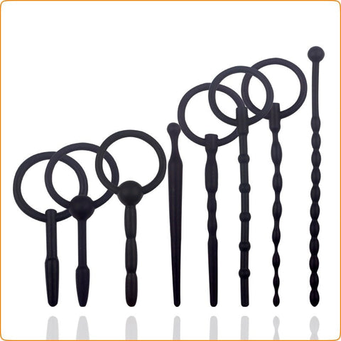 Silicone 8 Pcs Penis Plug Kit by BDStyle - Penis Plugs