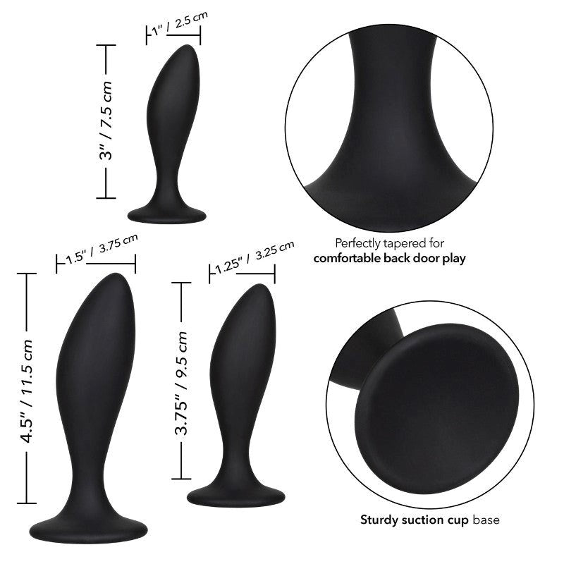 Silicone Anal Curve Kit - - Butt Plugs