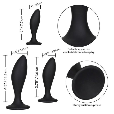 Silicone Curve Anal Plug Kit by California Exotics - Butt Plugs