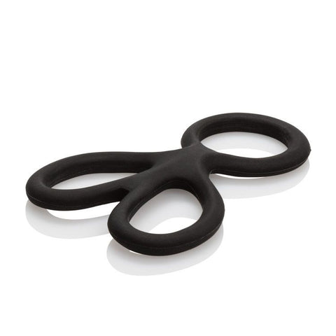 Silicone Ball Spreader Cock Ring by CalExotics - Stretchy Cock Rings