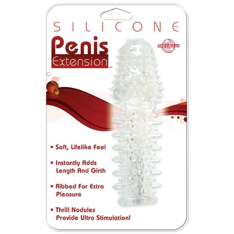 Silicone Penis Extension - Clear - - Pumps, Extenders and Sleeves