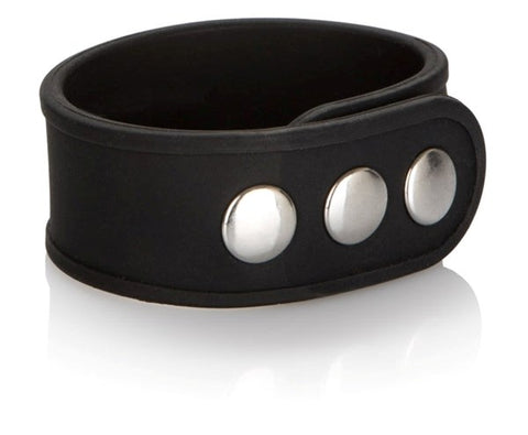 Silicone Tri-Snap Erection Ring by CalExotics - Stretchy Cock Rings