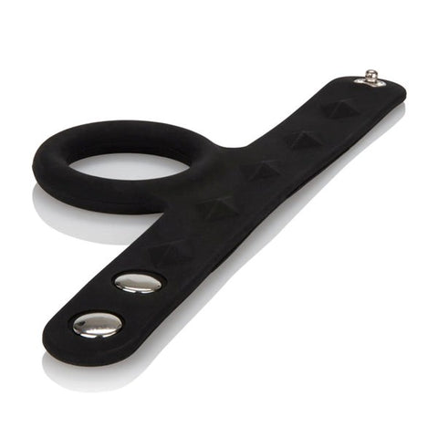 Silicone Tri-Snap Scrotum Support Cock Ring - Cock Rings