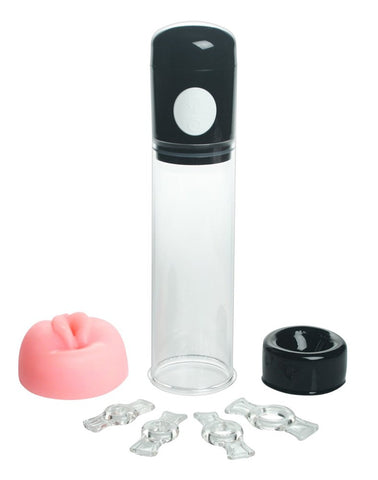 Autoboss Pump with Vaginal Entry Sleeve by XR Brands - Pumps, Extenders and Sleeves