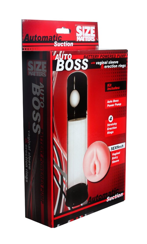 Size Matters Autoboss Pump with Vaginal Entry Sleeve - - Pumps, Extenders and Sleeves