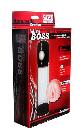 Autoboss Pump with Vaginal Entry Sleeve by XR Brands - Pumps, Extenders and Sleeves