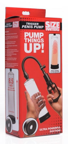 Size Matters Trigger Penis Pump Penis Pump by XR Brands - Pumps, Extenders and Sleeves