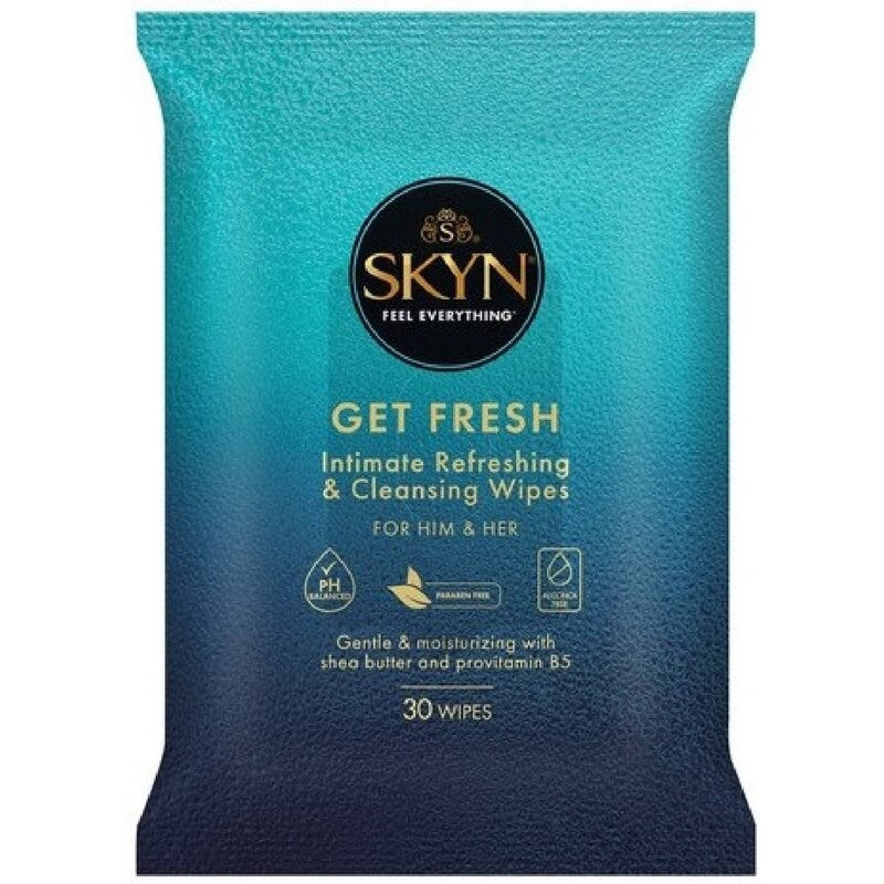 Skyn Get Fresh Intimate Refreshing and Cleansing Wipes - - Adult Toy Cleaner