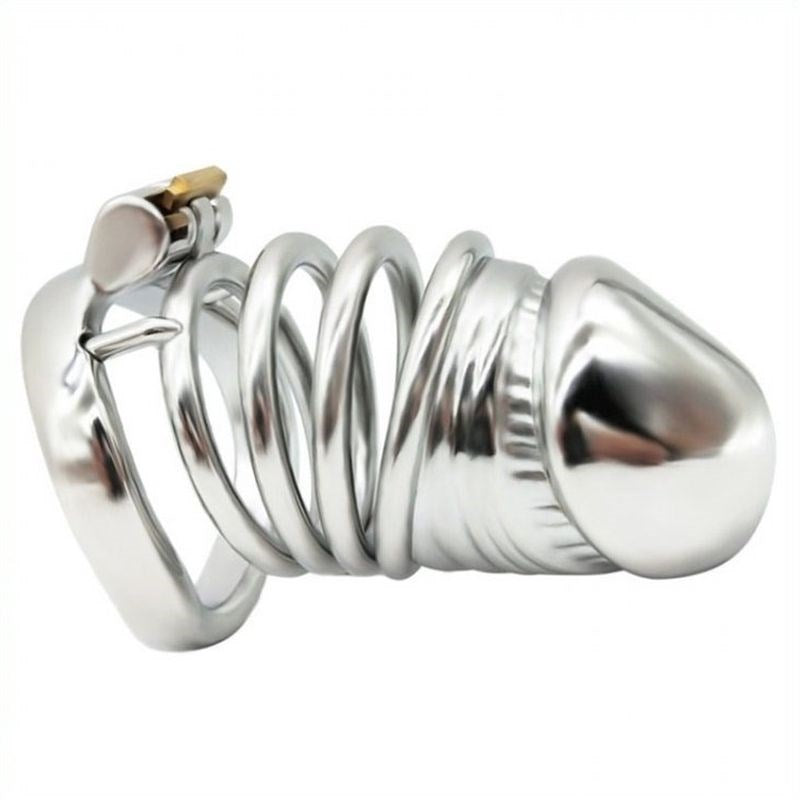 Solid Steel Cock Cage LONG - - Male Chastity