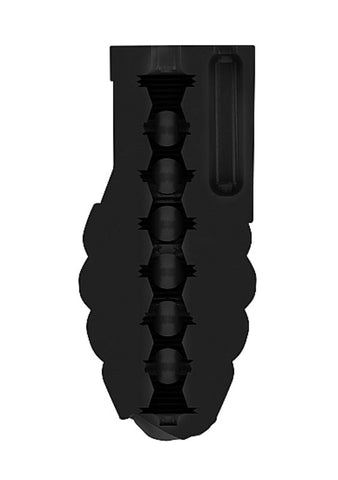No 22 Black Vibrating Bullet Stroker by Sono - Masturbators and Strokers