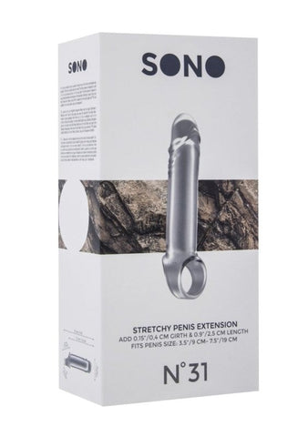 No 31 Translucent Stretchy Penis Extension by Sono - Pumps, Extenders and Sleeves