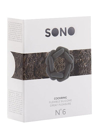 No 6 Silicone Chain Cock Ring by Sono - Cock Rings