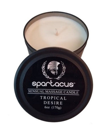 Sensual Massage Candle - Tropical Desire by Spartacus - Massage Oils and Lubricants