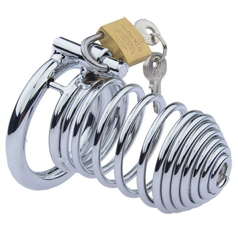 Spring Type Cock Cage - - Male Chastity