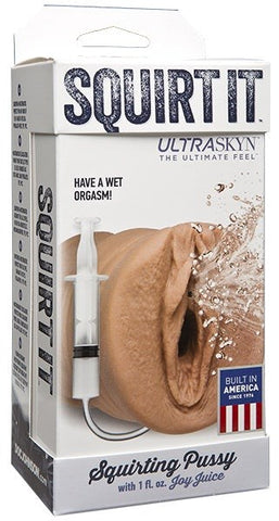 Squirt It Squirting Realistic Pussy Stroker by Doc Johnson - Masturbators and Strokers