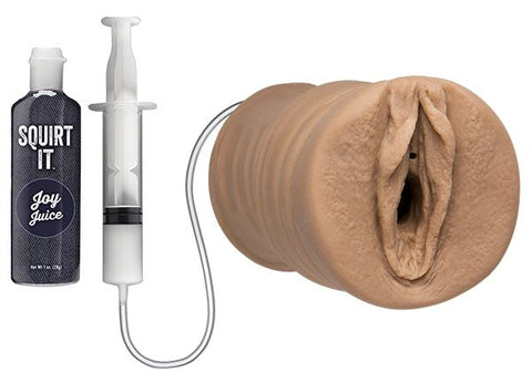 Squirt It Squirting Realistic Pussy Stroker by Doc Johnson - Masturbators and Strokers