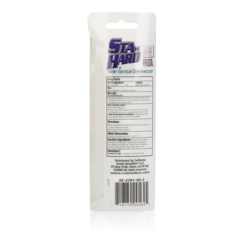 Sta-Hard Cream 44ml - - Delay and Excite Sprays