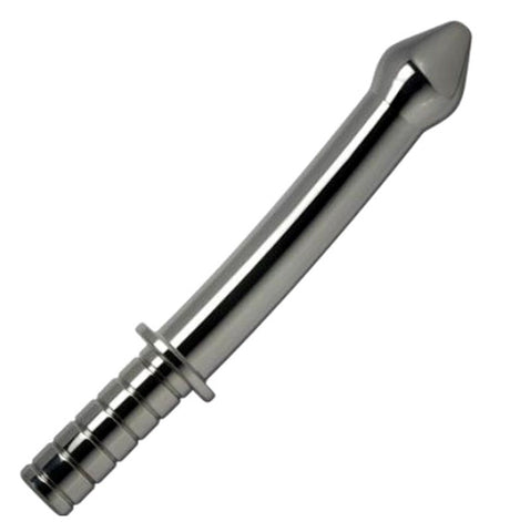 Stainless Steel Phallic Baton Dildo by Hell's Couture - Anal Dildos