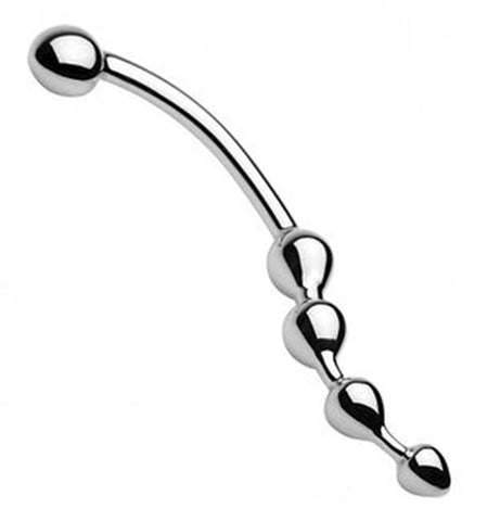 Stainless Steel Twisted Dildo by Hell's Couture - Anal Dildos