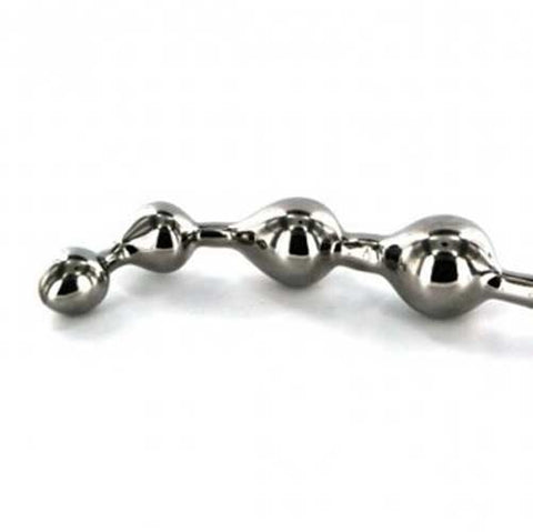 Stainless Steel Twisted Dildo by Hell's Couture - Anal Dildos