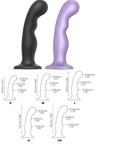 P&G Lilac Large Suction Cup Dildo by Strap On Me - Anal Dildos