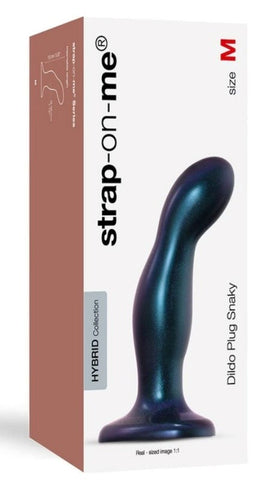 Snaky Medium Suction Cup Dildo Plug by Strap On Me - Anal Dildos