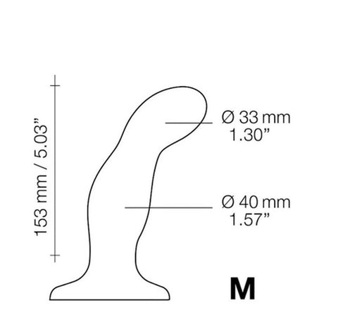 Snaky Medium Suction Cup Dildo Plug by Strap On Me - Anal Dildos