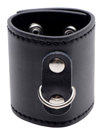 Strict Ball Stretcher with D-Cock Ring by XR Brands - Cock Rings