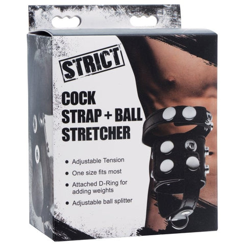 Strict Cock Strap And Ball Stretcher by XR Brands - Cock Rings