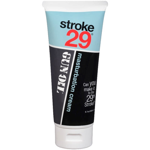 Stroke 29 Masturbation Cream 100ml by Gun Oil - Water Based Lubes